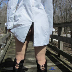 Pic #4 Walk On The Path - Brunette, Nature, Shaved