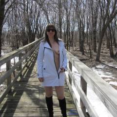 Pic #5 Walk On The Path - Brunette, Nature, Shaved