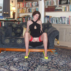 Pic #4 Getting Ready For The Summer Ball 2015 - Brunette, High Heels Amateurs, Lingerie