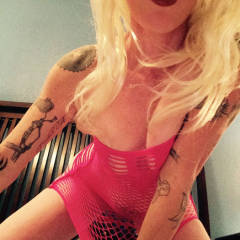 Pic #2 Hot Pink Pussy Dress - Blonde, Lingerie, Tattoos