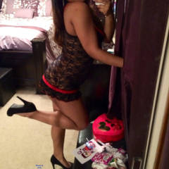 Pic #5 Wife Showing Off Her Lingerie - Lingerie, Ebony, Wife/wives