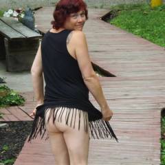 Pic #2 Stutting At Nudist Camp - Big Tits, Redhead