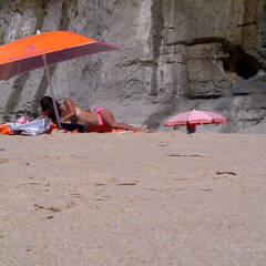 Pic #1 Naturists - Beach, Brunette