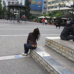 Pic #1 Thong - Public Exhibitionist, Public Place