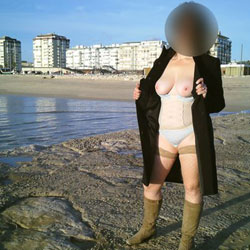 Pic #2 Mature Fun In The Street - Big Tits