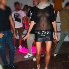 Pic #1Elena In Vacanza - Elena At Holidays - Public Exhibitionist, Public Place, See Through