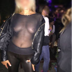 Pic #1Elena In Vacanza - Elena At Holidays - Public Exhibitionist, Public Place, See Through