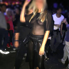 Pic #1Elena In Vacanza - Elena At Holidays - Public Exhibitionist, Public Place, See Through