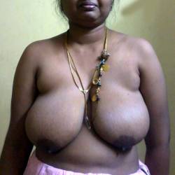 Extremely large tits of a co-worker - Anupma