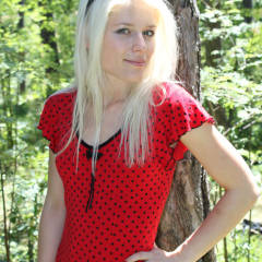 Pic #1 Blond Baby Posing Her Body - Nature, Lingerie, Firm Ass, Blonde, Big Tits