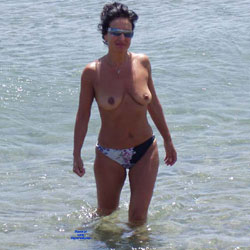 Pic #6 Adriana Bitch - Beach, Big Tits, Brunette