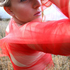 Pic #10 Red Tullee Dress - See Through