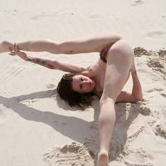 Pic #4 Morning Yoga Find - Beach, Brunette, Firm Ass, Tattoos