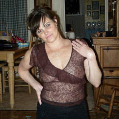 Pic #4 Brown See Thru (Before My Nipples Were Pierced) - Brunette, See Through