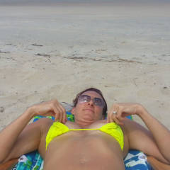 Pic #2 Beach Titties - Beach, Bikini Voyeur, Brunette