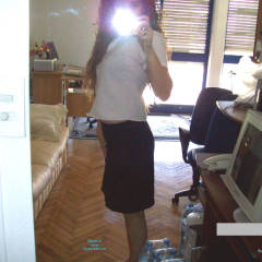 Pic #1 Alone At The Office - Brunette