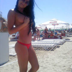 Pic #2 Sexy Dance Girl From Bulgaria - Teofana - Public Place, Public Exhibitionist, Outdoors, Firm Ass, Brunette, Big Tits, Beach