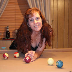 Pic #1 Playing Strip Pool With RC  - Redhead, Wife/wives