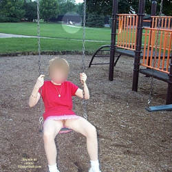 Pic #4 Lisa Playing In The Park -- Again - Bush Or Hairy