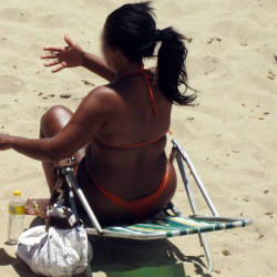 Pic #4 Big Ass From Janga Beach - Beach, Bikini Voyeur