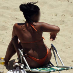 Pic #6 Big Ass From Janga Beach - Beach, Bikini Voyeur