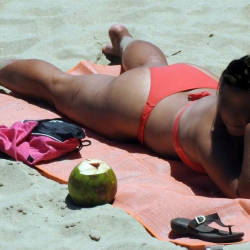 Pic #5 Delicious Asses From Brazil - Beach, Bikini Voyeur