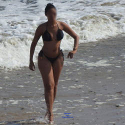 Pic #1 Black Bikini From Recife City, Brazil - Beach, Bikini Voyeur, Brunette