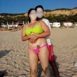 Pic #1 Sexy Slut Wife - Vacation 2015 - Beach, Big Tits, Wife/wives