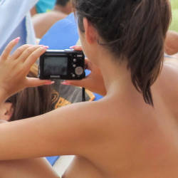Pic #5 Beach 3 - Big Tits, Beach, Brunette