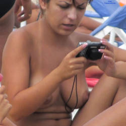 Pic #7 Beach 3 - Big Tits, Beach, Brunette