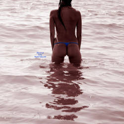 Pic #1 Michela Nude At The Beach - Big Tits, Brunette, Nature