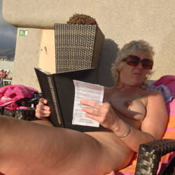 Pic #5 Naked On The Roof Of Hotel - Big Tits