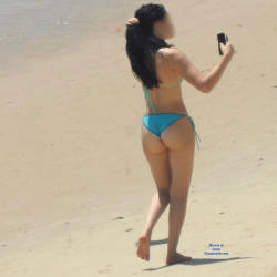 Pic #6 Blue Bikini Janga Beach, Brazil - Beach, Bikini Voyeur