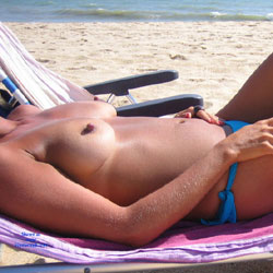 Pic #4 My Wife On The Beach!! - Big Tits, Wife/wives