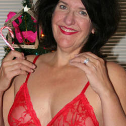 Pic #4 Xmas Fun  - Big Tits, Brunette, Lingerie