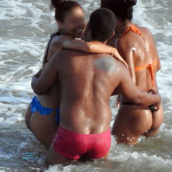 Pic #2 Friends In Janga Beach, Brazil - Beach Voyeur