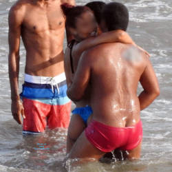 Pic #4 Friends In Janga Beach, Brazil - Beach Voyeur
