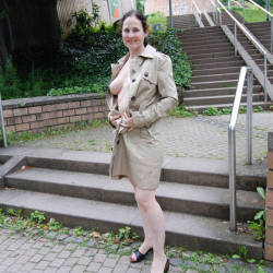 Pic #5 Sabyne Public Exhib - Big Tits, Brunette, Flashing, Public Exhibitionist, Public Place