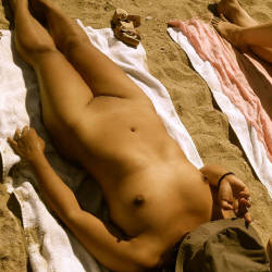 Pic #1 Golden Brown And Delicious - Brunette, Beach, Firm Ass