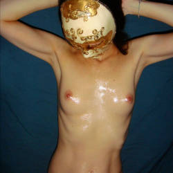 Pic #3 Oiled Up  - Medium Tits, Topless Amateurs