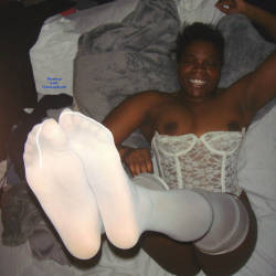 Pic #5 Ebony In White Lingerie - Ebony, Lingerie
