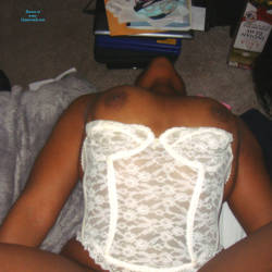 Pic #7 Ebony In White Lingerie - Ebony, Lingerie