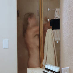 Pic #2 Watching Her In The Shower - Big Tits