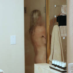 Pic #4 Watching Her In The Shower - Big Tits