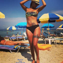 Pic #5 Tattooed Goddess Ana - Beach, Brunette, Tattoos