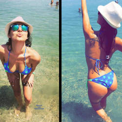 Pic #4 Tattooed Goddess Ana - Beach, Brunette, Tattoos
