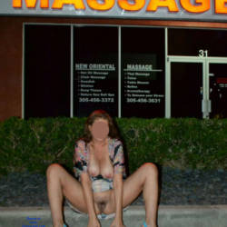 Pic #2 Fun Flashing Pics - Big Tits, Public Exhibitionist, Public Place
