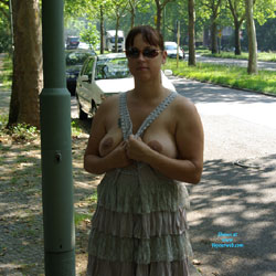 Pic #7 Relaxing At Park - Big Tits, Flashing, Public Exhibitionist, Public Place