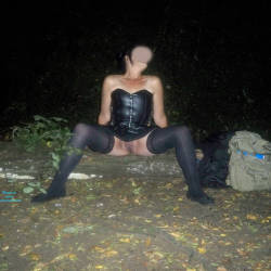 Pic #1 Outdoors With Hubby X - Lingerie, Wife/wives