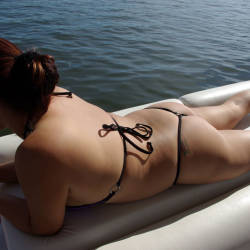 Pic #2 Chilling On A Lake - Big Tits